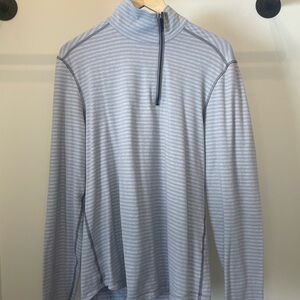 Striped Quarter-Zip Pullover